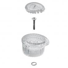 Moen 100710 - Posi-Temp Knob Handle Kit with White and Chrome Insert