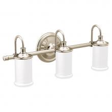 Moen YB6463NL - Polished Nickel Three Globe Bath Light