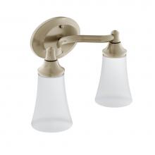 Moen YB2862BN - Brushed Nickel Two Globe Bath Light