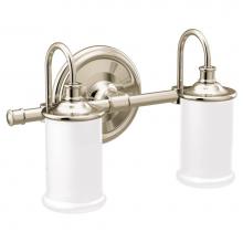 Moen YB6462NL - Polished Nickel Two Globe Bath Light