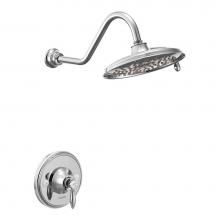 Moen TS32102 - Weymouth Posi-Temp Single-Handle 2-Spray Shower Only Trim Kit in Chrome (Valve Sold Separately)