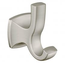 Moen YB5103BN - Brushed Nickel Double Robe Hook