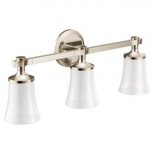 Moen YB0363NL - Polished Nickel Three Globe Bath Light