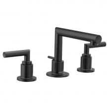 Moen TS43002BL - Arris 8 in. Widespread 2-Handle Bathroom Faucet Trim Kit in Matte Black (Valve Sold Separately)