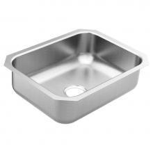 Moen GS18192 - 18000 Series 23.5-inch 18 Gauge Undermount Single Bowl Stainless Steel Kitchen Sink, 7-inch Depth