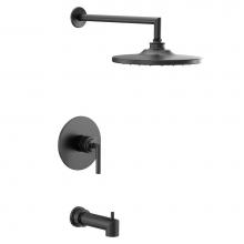Moen UTS22003EPBL - Arris M-CORE 2-Series Eco Performance 1-Handle Tub and Shower Trim Kit in Matte Black (Valve Sold