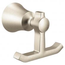 Moen YB0303BN - Brushed Nickel Double Robe Hook