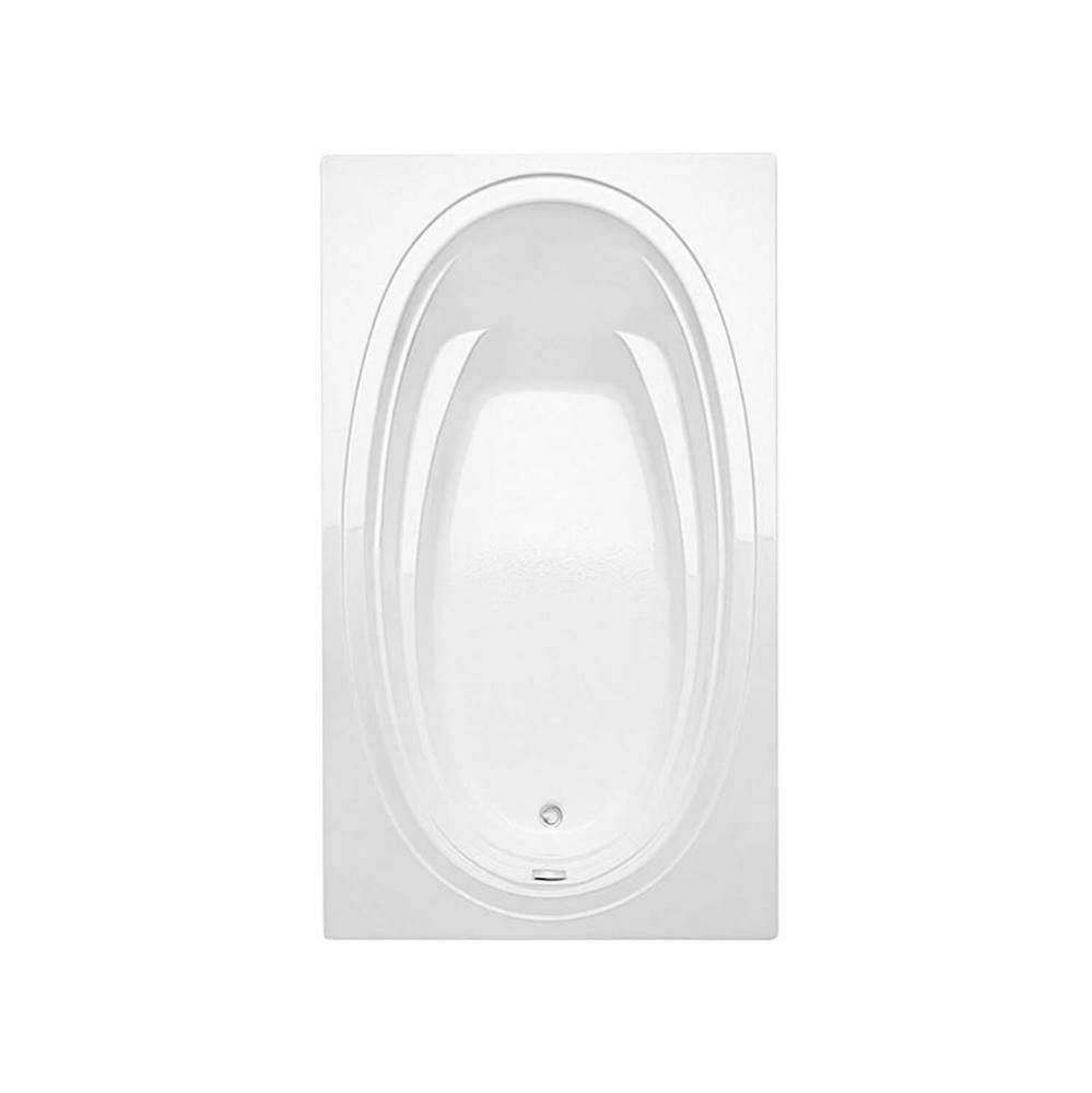 Panaro 6042 Acrylic Drop-in Left-Hand Drain Bathtub in White