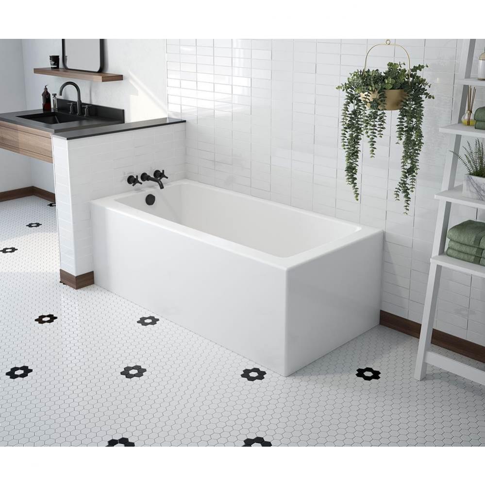 Mackenzie Corner 6030 AFR AcrylX Corner Right-Hand Drain Bathtub in White