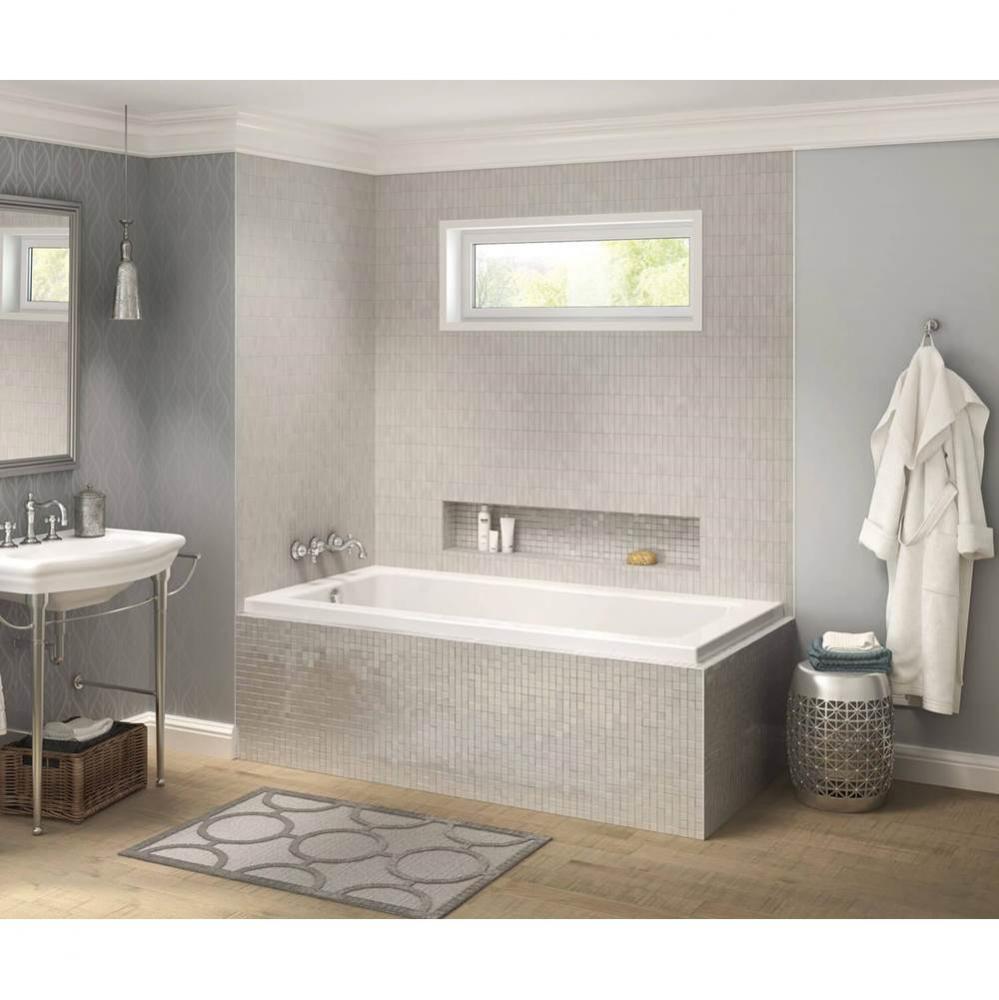 Pose Acrylic Corner Left Left-Hand Drain Bathtub in White