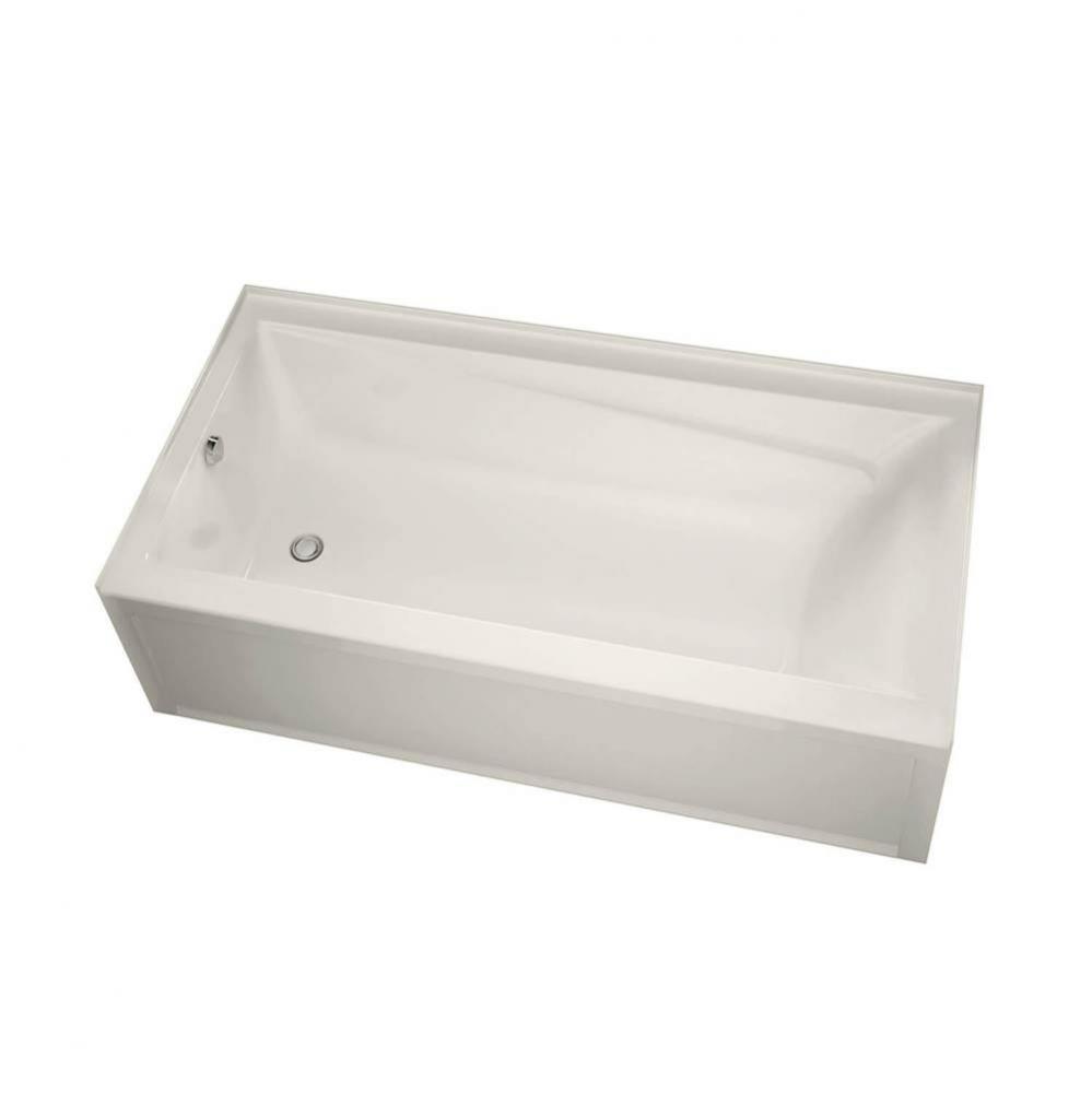 Exhibit 6036 IFS AFR Acrylic Alcove Right-Hand Drain Bathtub in Biscuit