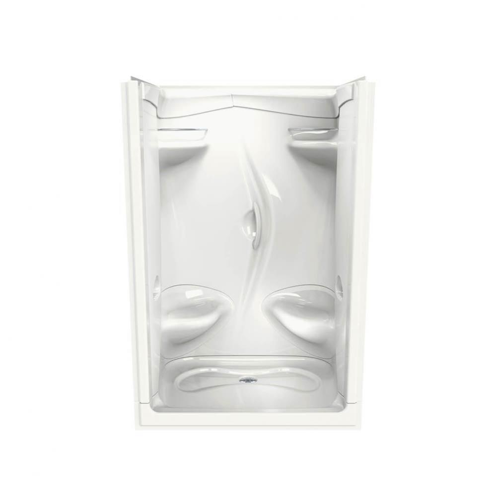 Stamina 48-II 51 x 36 Acrylic Alcove Center Drain One-Piece Shower in White