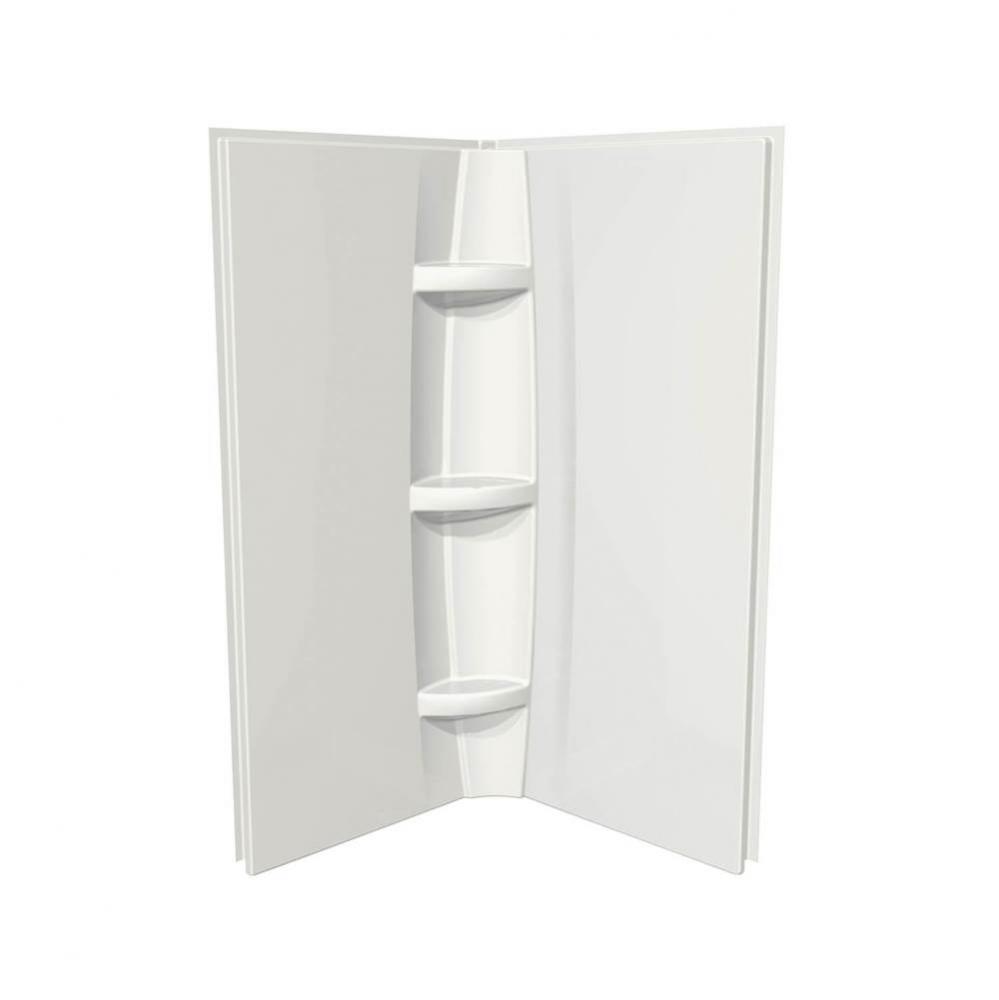 36 x 72 in. Acrylic Direct-to-Stud Two-Piece Wall Kit in White