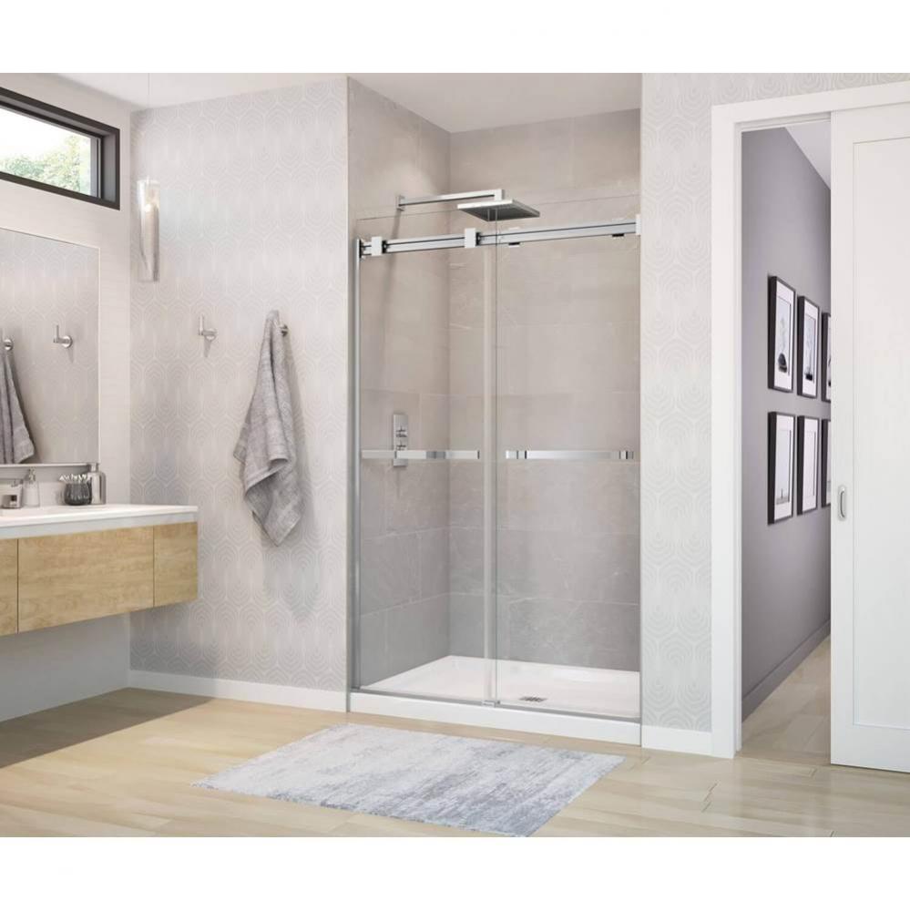B3Square 4836 Acrylic Alcove Shower Base in White with Center Drain