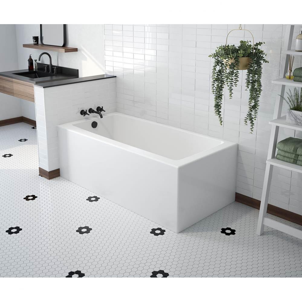Mackenzie Corner 6032 AFR AcrylX Corner Right-Hand Drain Bathtub in White