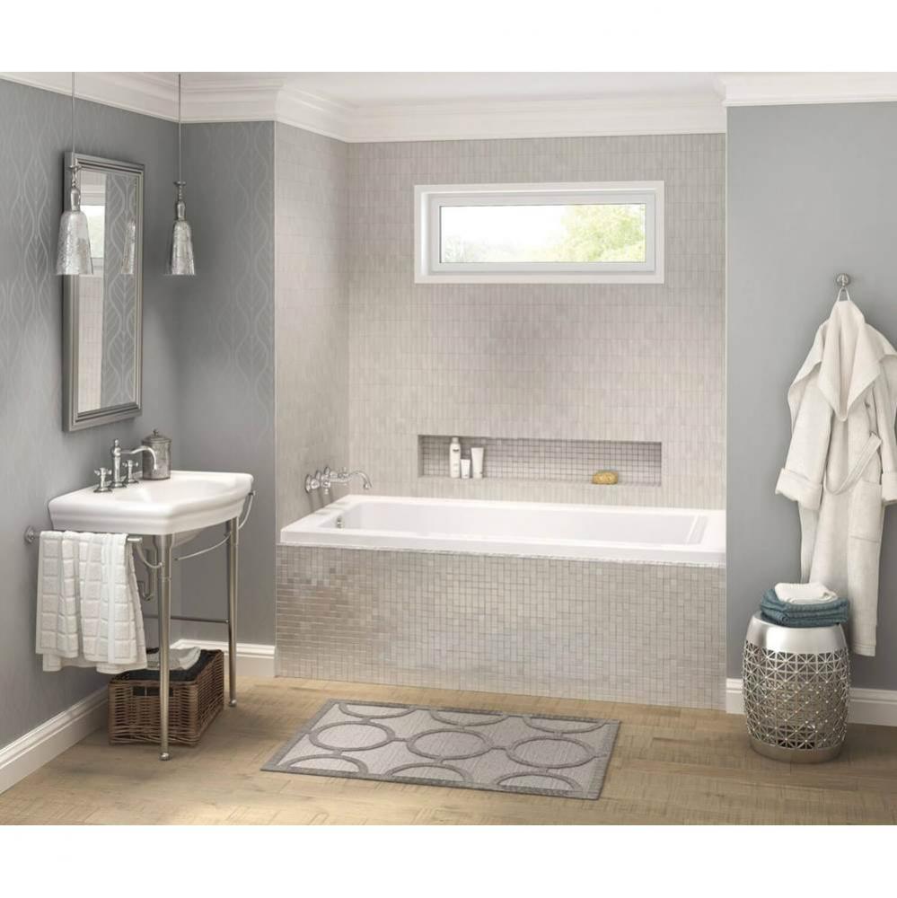 Pose 6636 IF Acrylic Alcove Left-Hand Drain Bathtub in White