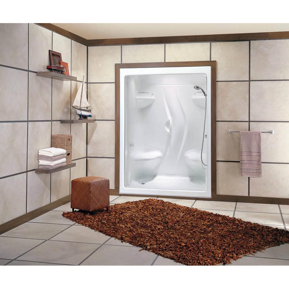 Stamina 60-I 60 x 36 Acrylic Alcove Right-Hand Drain One-Piece Shower in White