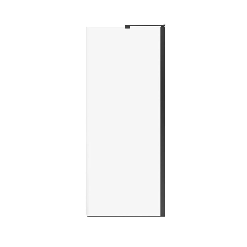 Capella 78 Screen and Return Panel for 36 in. Base with GlassShield® glass in Matte Black