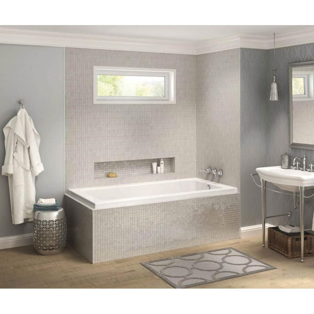 Pose 6030 IF Acrylic Corner Right Left-Hand Drain Bathtub in White