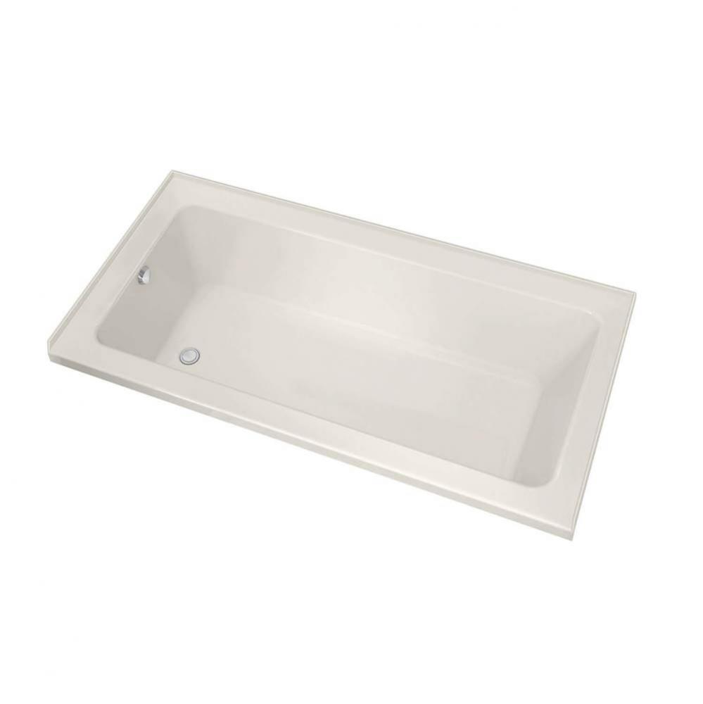 Pose 7242 IF Acrylic Alcove Left-Hand Drain Bathtub in Biscuit