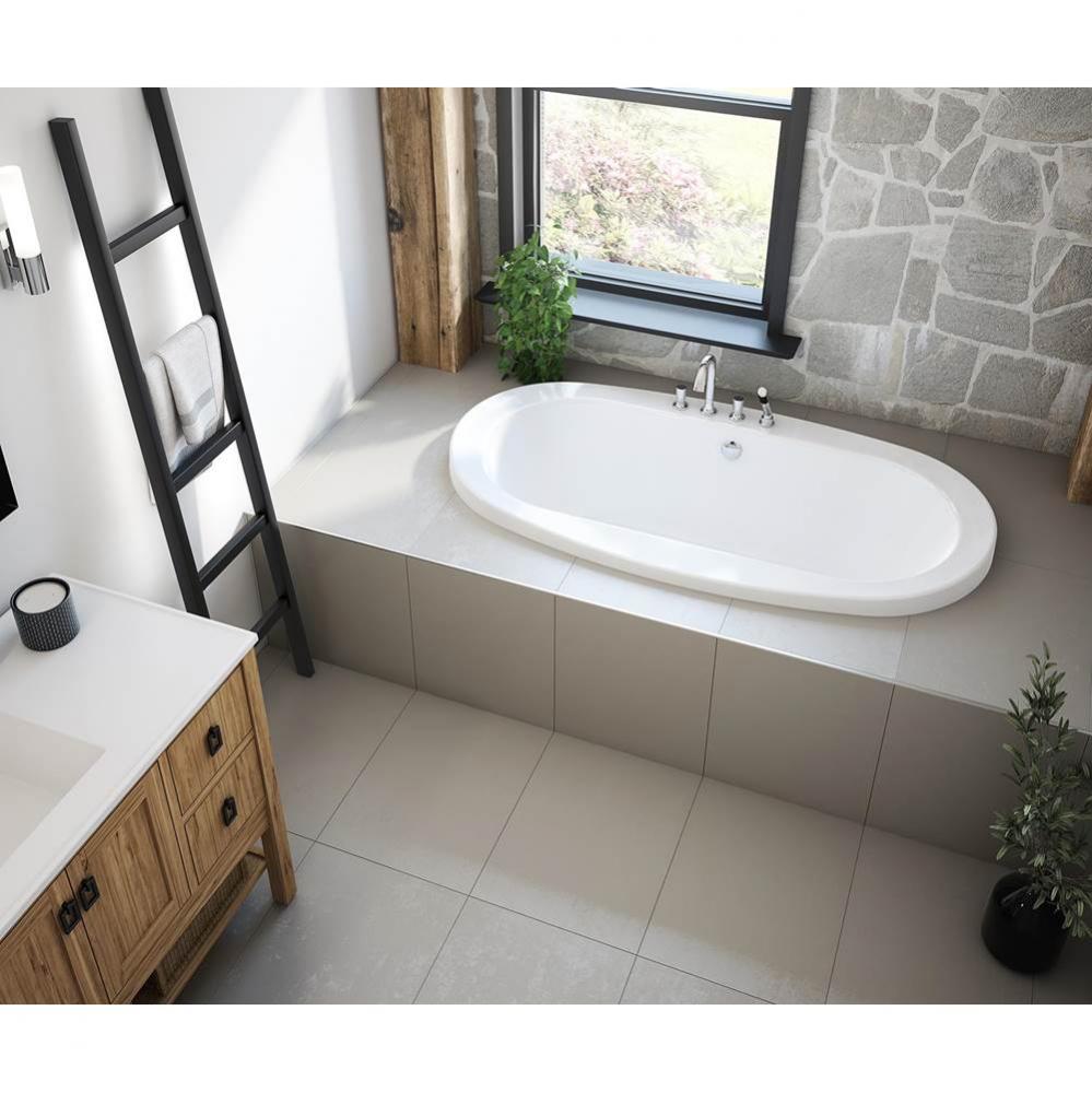 Jazz 66 x 36 Acrylic Drop-in Center Drain Bathtub in White