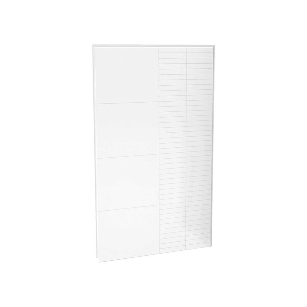 Utile 48 in. Composite Direct-to-Stud Back Wall in Erosion Bora white