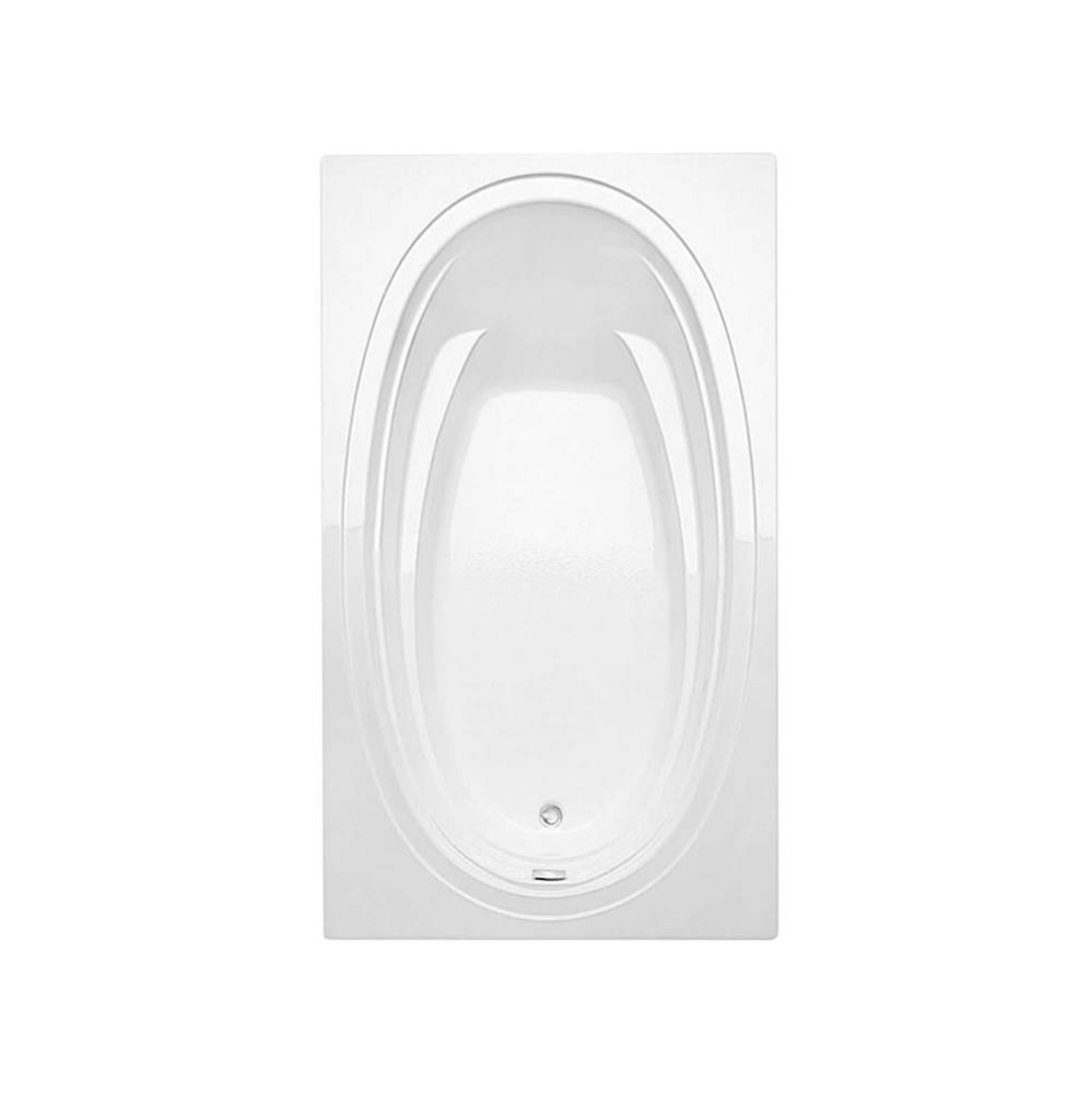 Panaro 6042 Acrylic Drop-in End Drain Bathtub in White