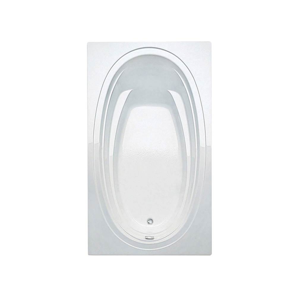 Panaro 7242 Acrylic Drop-in Right-Hand Drain Bathtub in White