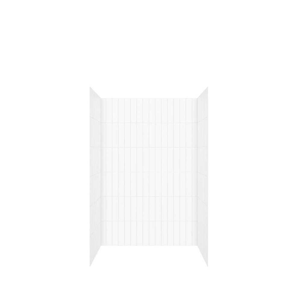 Versaline 48 in. Alcove Wall Kit - Vertical in White
