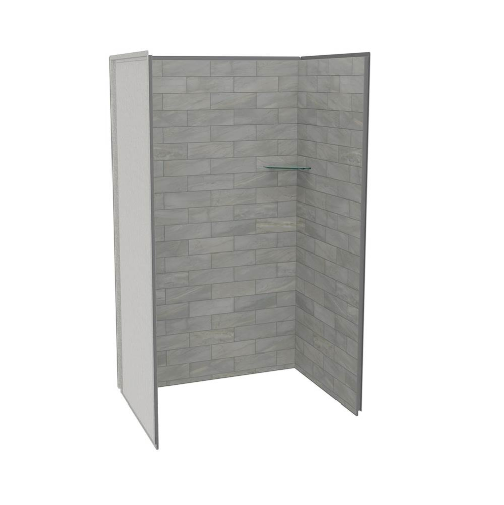 Utile 4836 Composite Direct-to-Stud Three-Piece Alcove Shower Wall Kit in Organik Clay