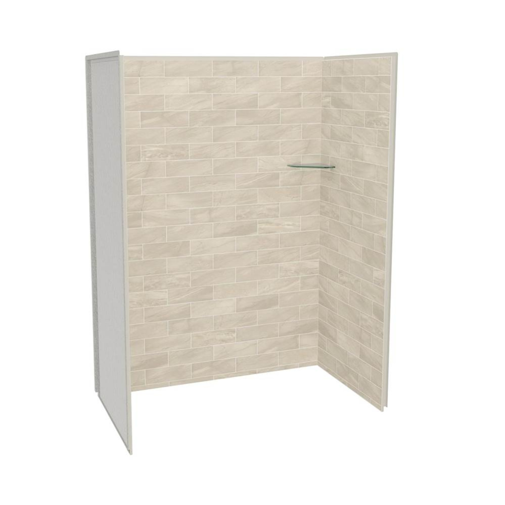 Utile 6036 Composite Direct-to-Stud Three-Piece Alcove Shower Wall Kit in Organik Loam