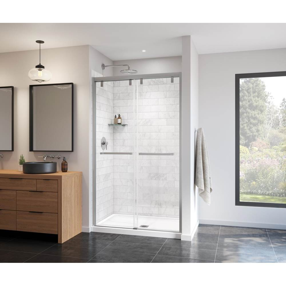 Uptown 44-47 x 76 in. 8 mm Bypass Shower Door for Alcove Installation with Clear glass in Chrome