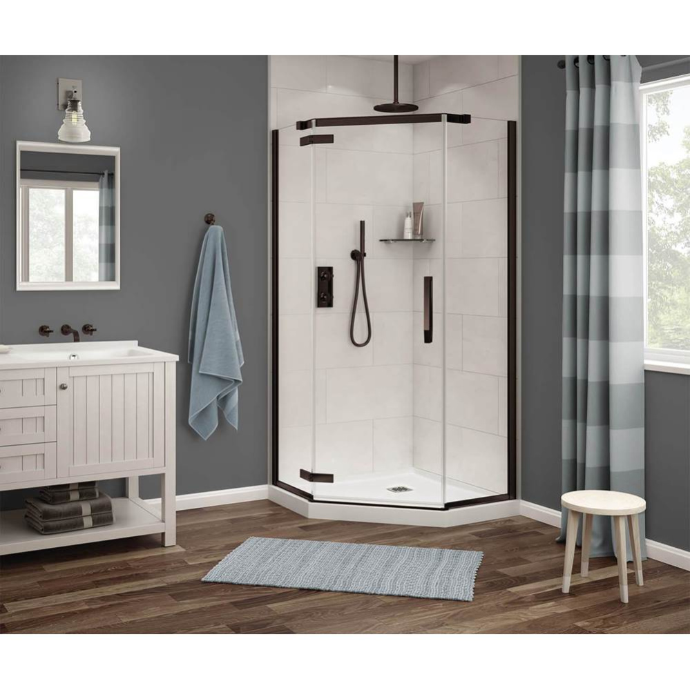 Link Neo-angle 40 x 40 x 75 in. 8mm Pivot Shower Door for Corner Installation with Clear glass in