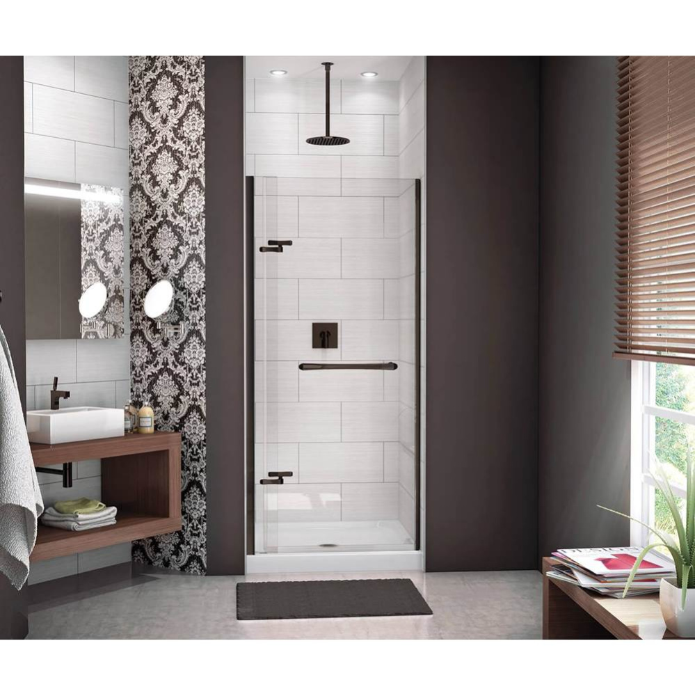 Reveal 71 32.5-35.5 x 71.5 in. 8mm Pivot Shower Door for Alcove Installation with Clear glass in D