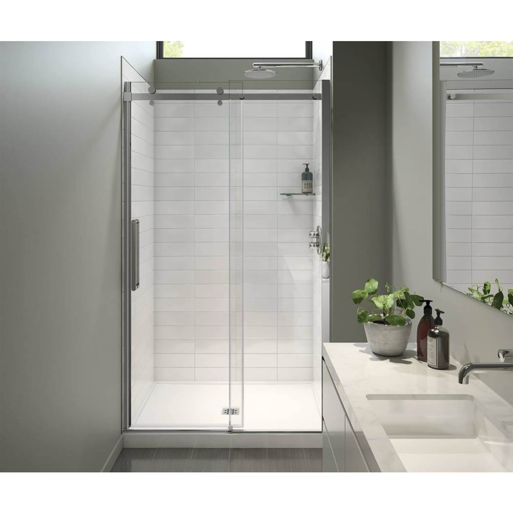 Halo Pro 44.5-47 x 78.75 in. 8mm Sliding Shower Door for Alcove Installation with Clear glass in C