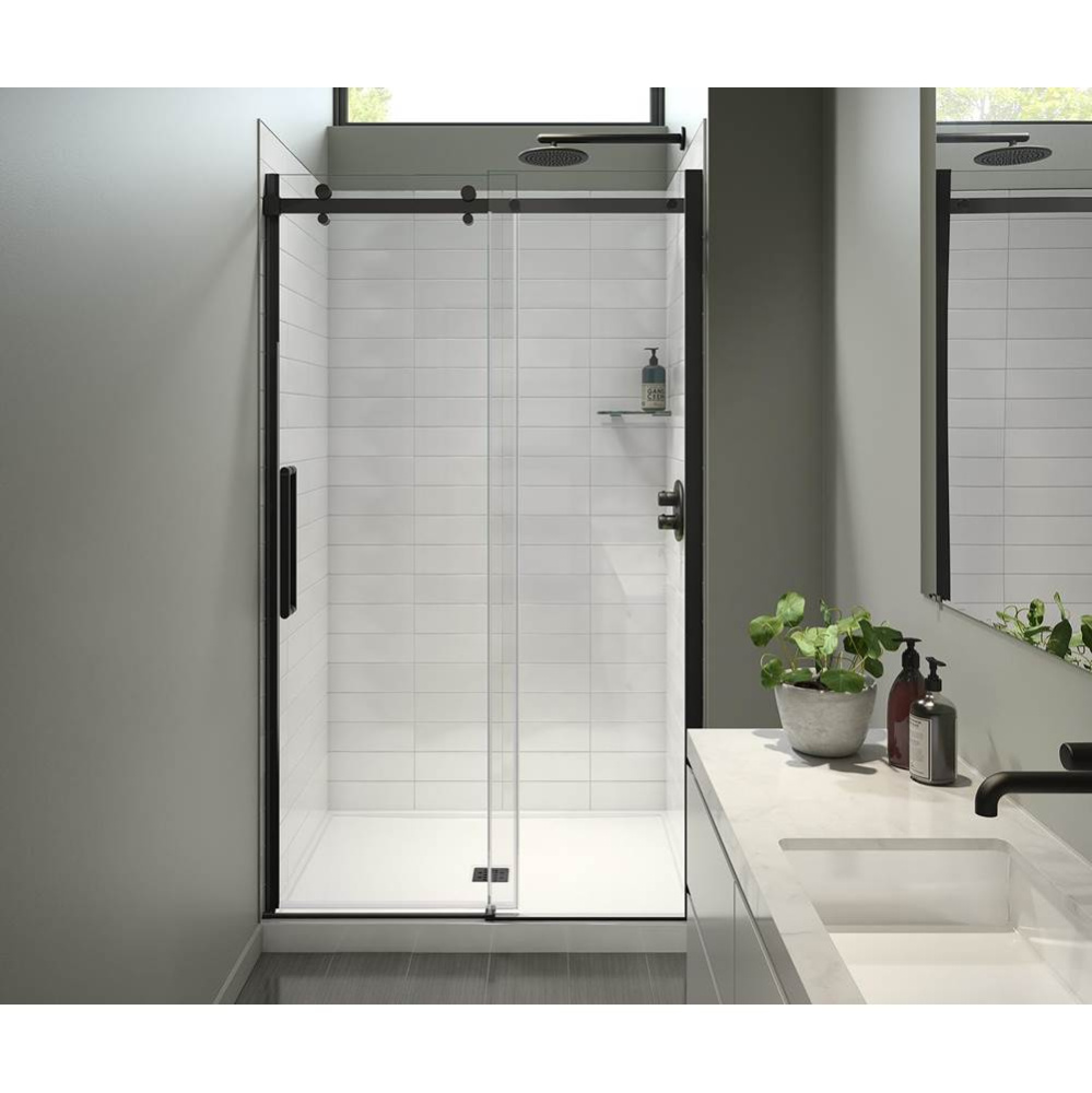 Halo Pro 44.5-47 x 78.75 in. 8mm Sliding Shower Door for Alcove Installation with Clear glass in M