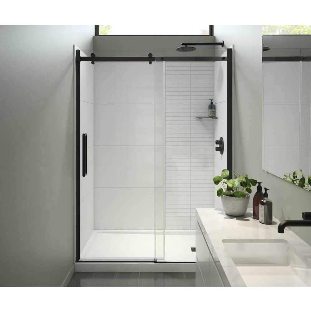 Halo Pro 56.5-59 x 78.75 in. 8mm Sliding Shower Door for Alcove Installation with Clear glass in M