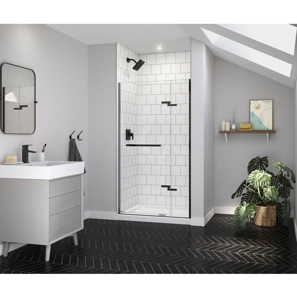 Reveal Sleek 71 38-41 x 71 1/2 in. 8mm Pivot Shower Door for Alcove Installation with Clear glass