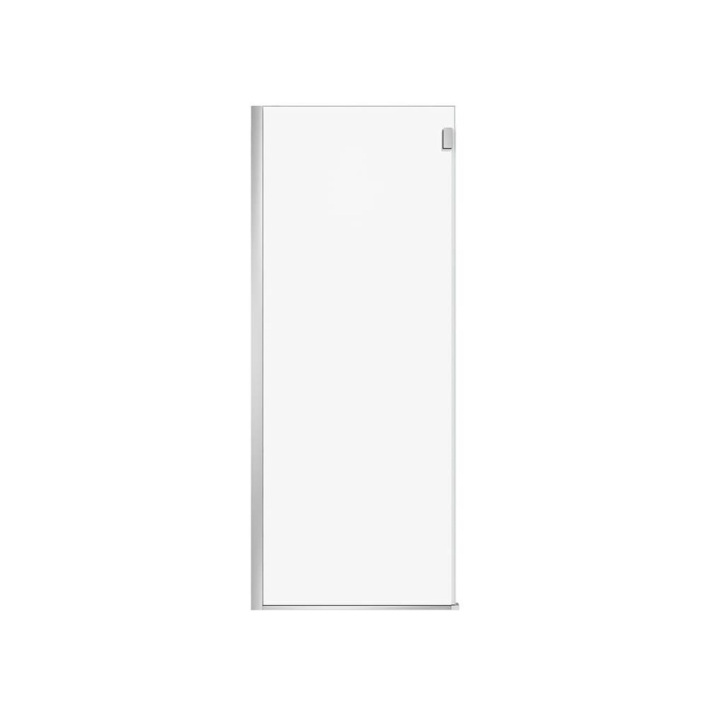Duel Alto Return Panel for 32 in. Base with Clear glass in Chrome