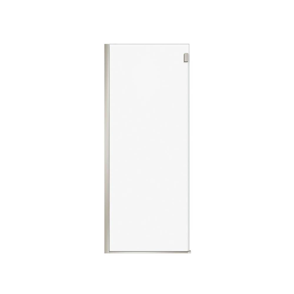 Duel Alto Return Panel for 32 in. Base with Clear glass in Brushed Nickel