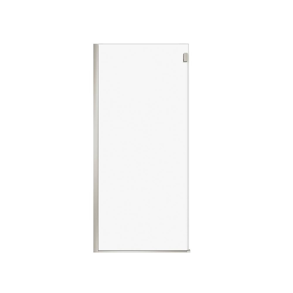 Duel Alto Return Panel for 36 in. Base with Clear glass in Brushed Nickel