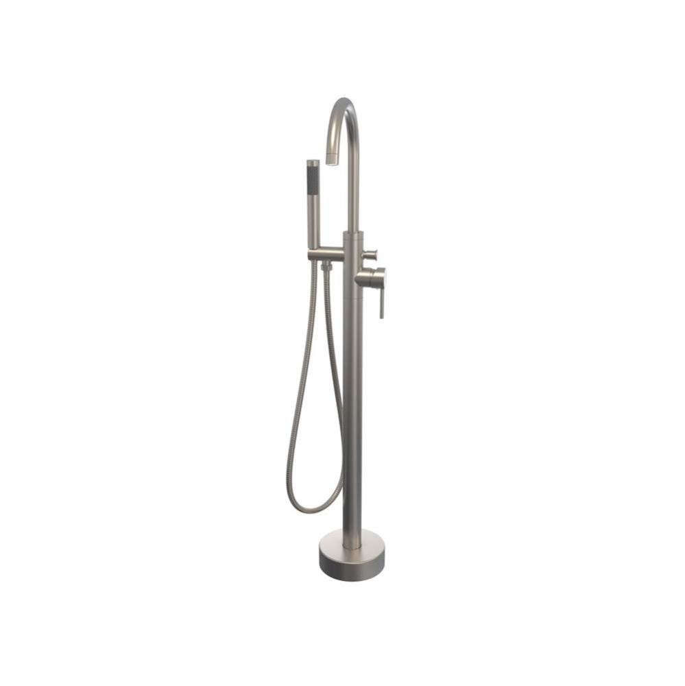 Linosa Freestanding Tub Faucet with Handshower in Brushed Nickel