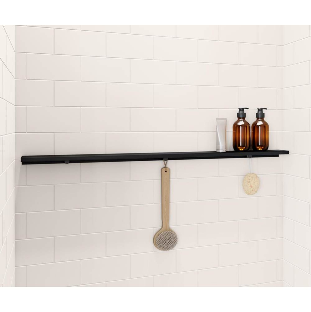 Manhattan 45 in. Long Shelf in Matte Black