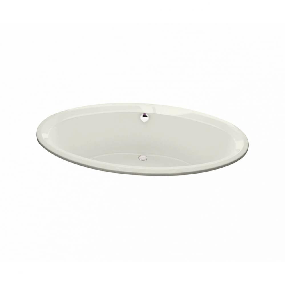 Tympani 71.625 in. x 41.625 in. Drop-in Bathtub with Center Drain in Biscuit