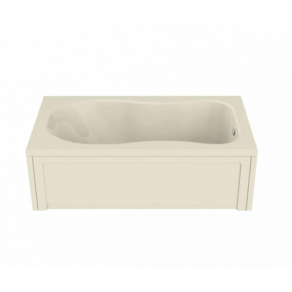 Topaz 71.75 in. x 36 in. Alcove Bathtub with Hydromax System End Drain in Bone