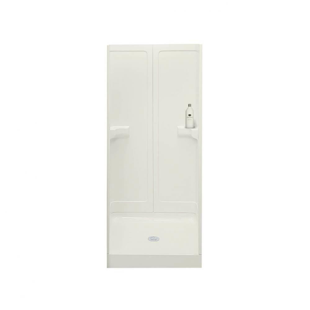 Gilmour 36 in. x 37 in. x 74.75 in. 3-piece Shower with No Seat, Center Drain in Biscuit