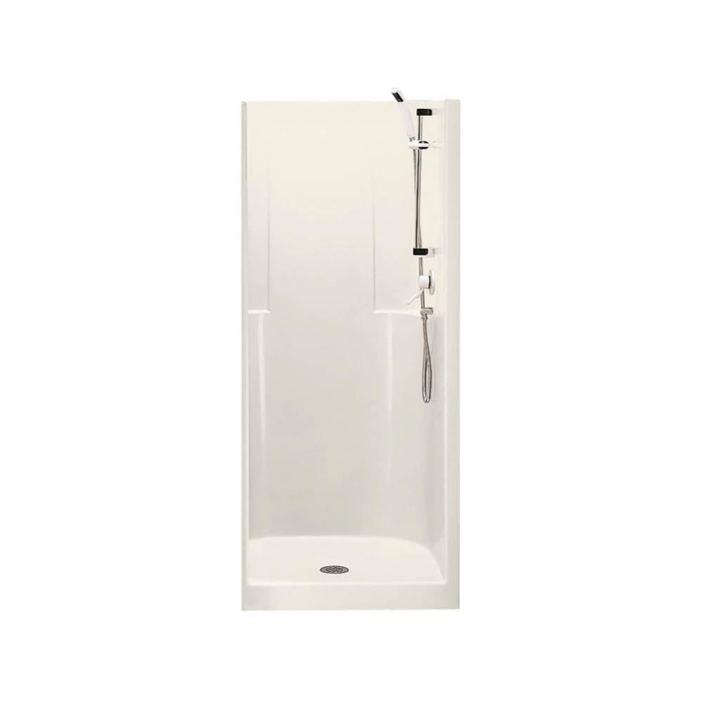 Biarritz 85 35.625 in. x 34.875 in. x 75.5 in. 1-piece Shower with No Seat, Center Drain in Biscui