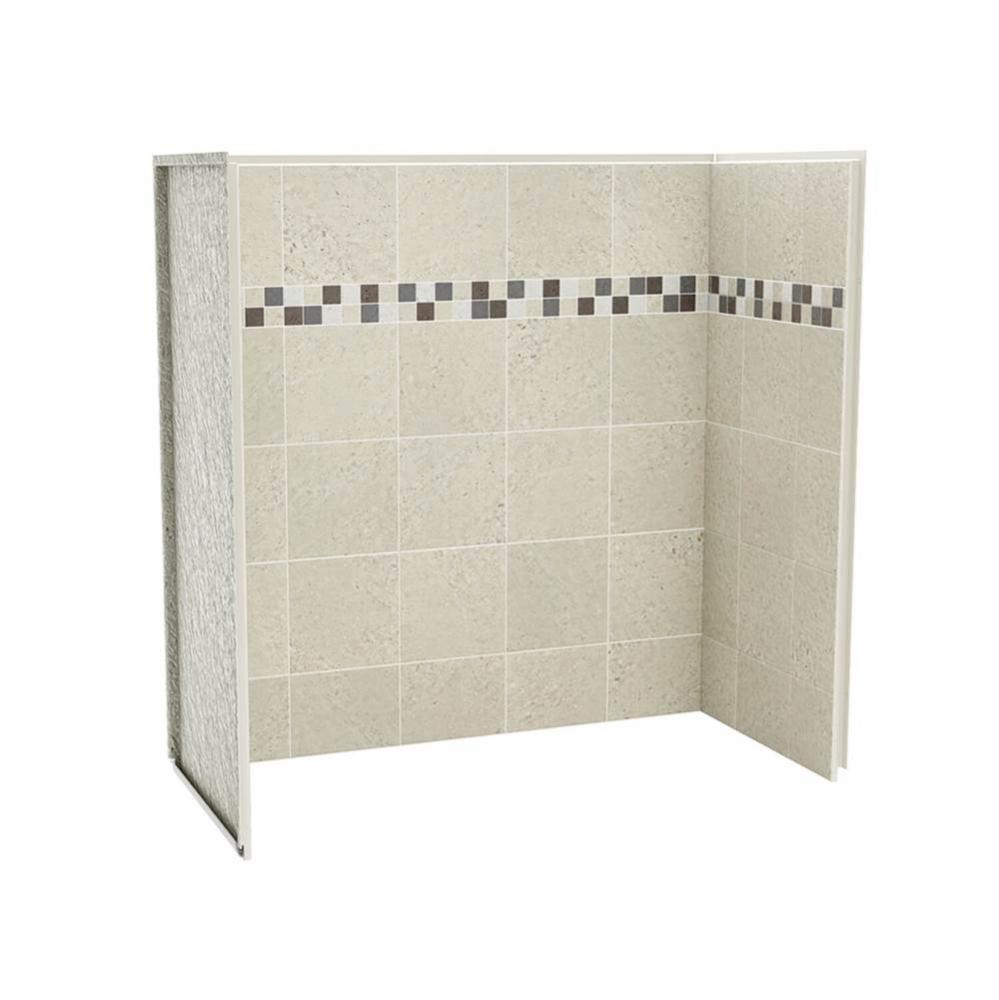 Utile 60 in. x 30 in. x 60 in. Direct to Stud Tub Wall Kit in Sahara