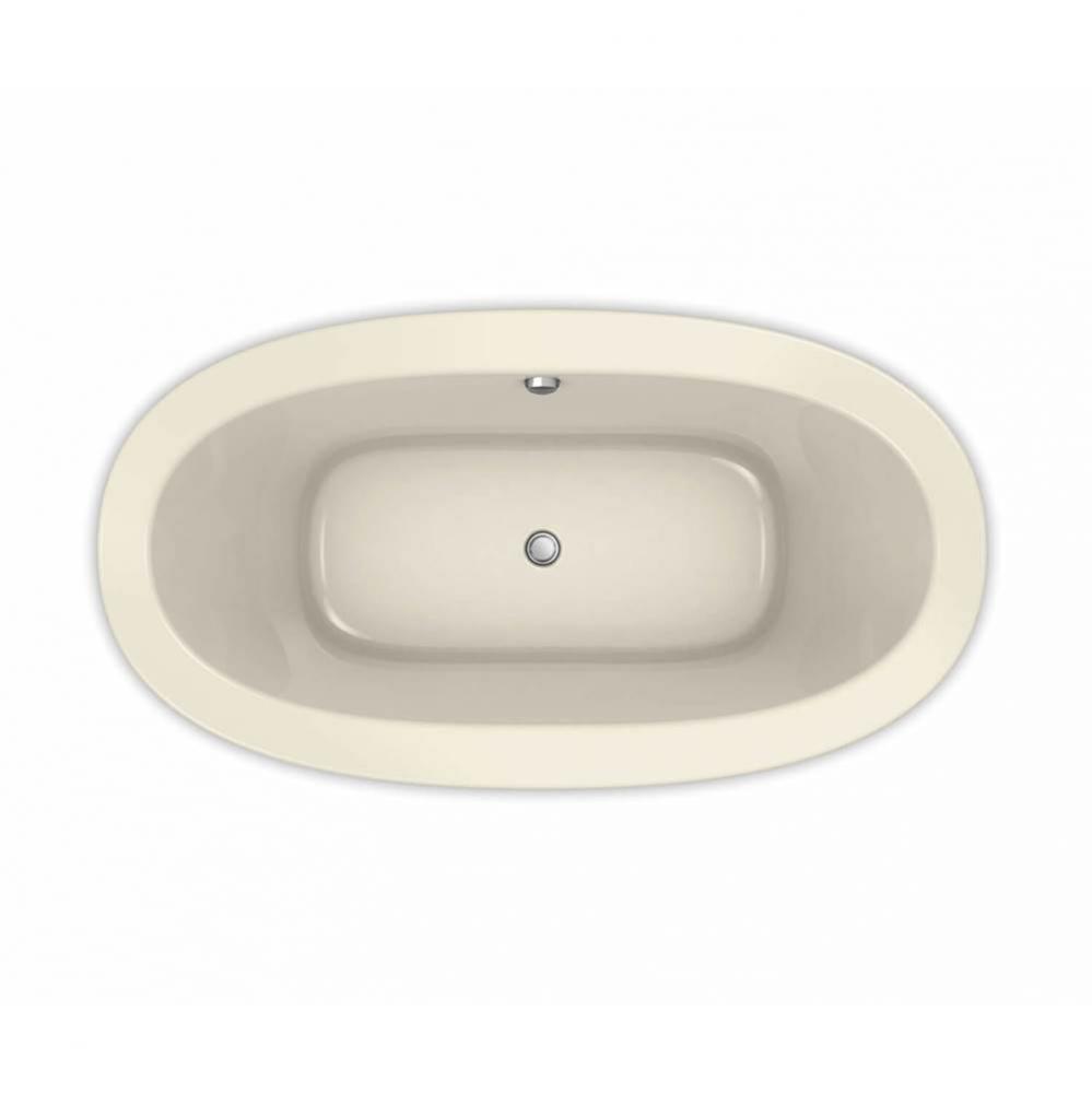 Reverie 66 in. x 36 in. Drop-in Bathtub with Hydrosens System Center Drain in Bone