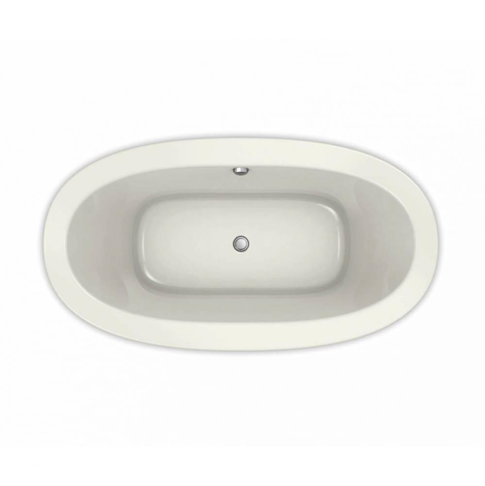 Reverie 66 in. x 36 in. Drop-in Bathtub with Hydrosens System Center Drain in Biscuit